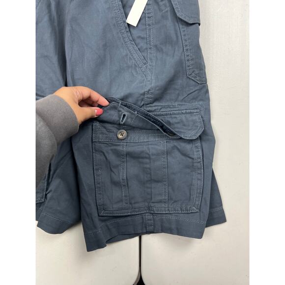 Amazon Essentials Men's 42W Navy Blue 10" Inseam Classic Fit Cargo Shorts - Picture 7 of 11